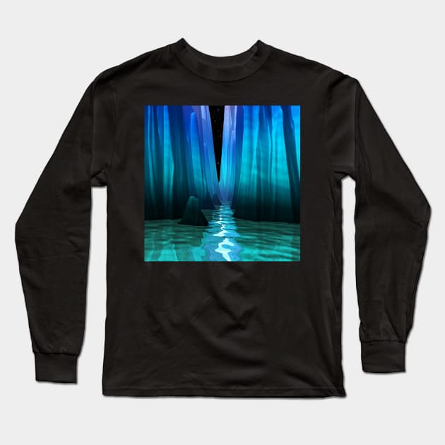 Passage to the Stars Long Sleeve T-Shirt by perkinsdesigns